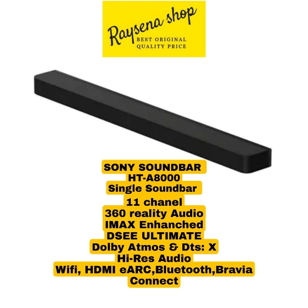 SONY HT-A8000 SINGLE SOUNDBAR /SOUNDBAR ONLY PREMIUM SERIES
