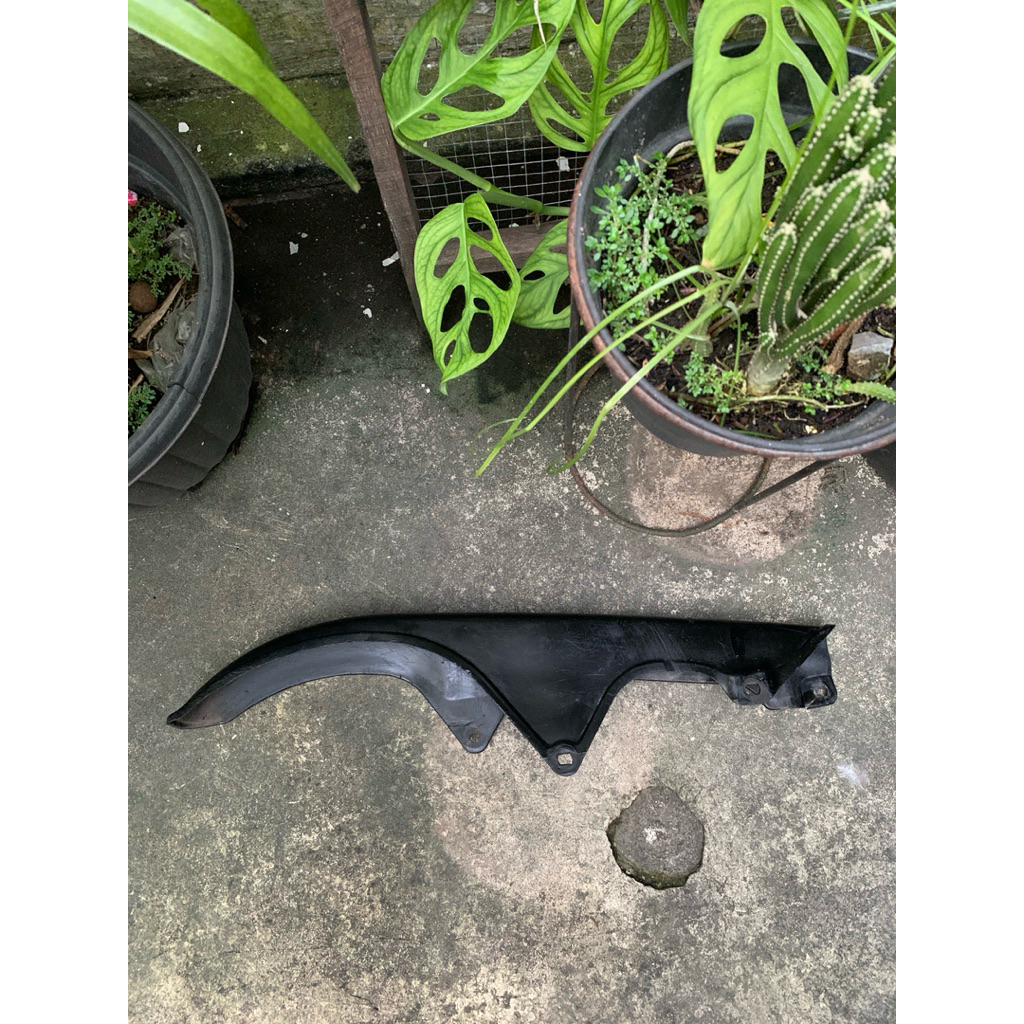 ketangkas honda xl125 original copotan tutup rantai honda xl125 original lepasan