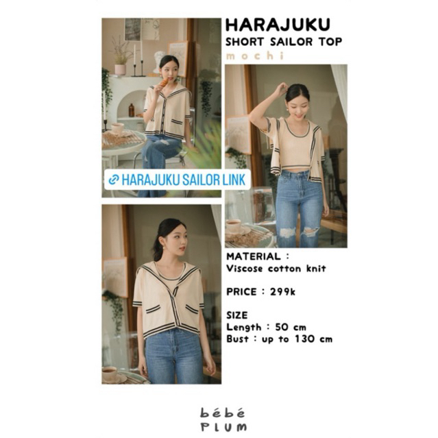 Bebeplum Shibuya Tank Top + Harajuku Short Sailor Top