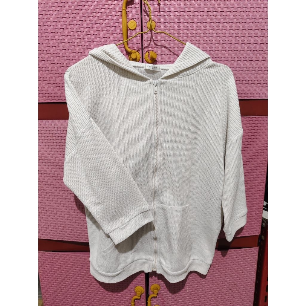 hoodie zipper rajut by colza