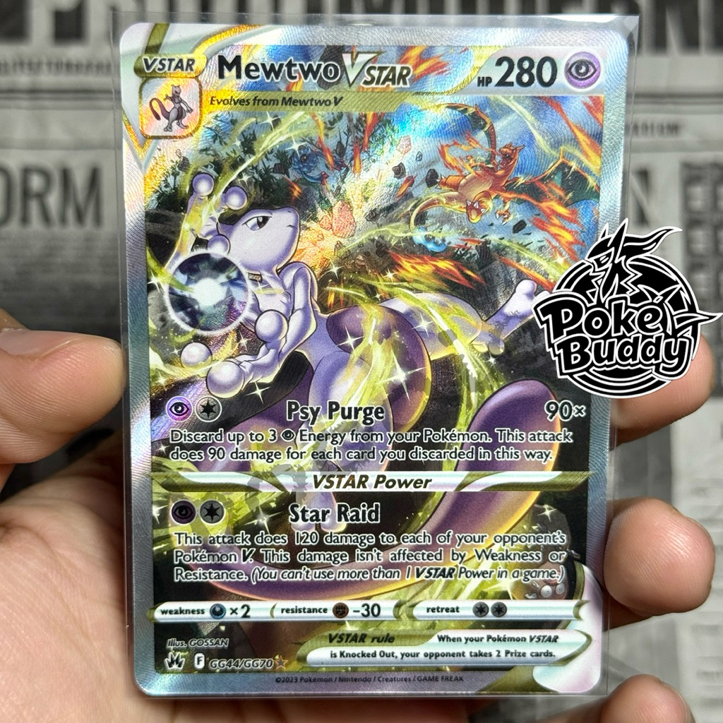 Mewtwo Vstar Crown Zenith - Kartu Pokemon ENG