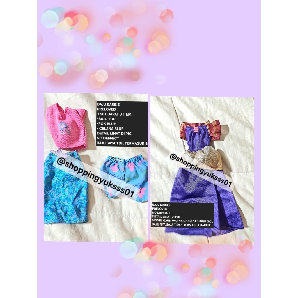 BAJU BARBIE  PRELOVED