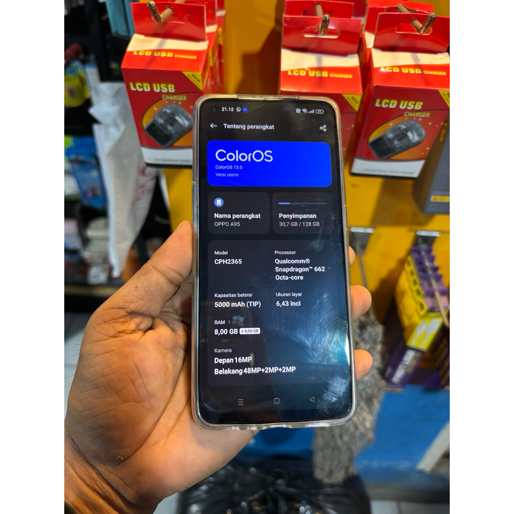 OPPO A95 RAM 8GB/128GB SECOND ( minus speaker )