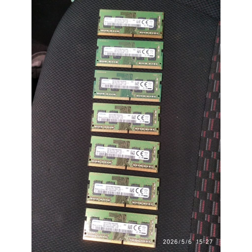 Borongan 5 PCS RAM Laptop SODIMM DDR4 4GB PC4-2666V Team | Second