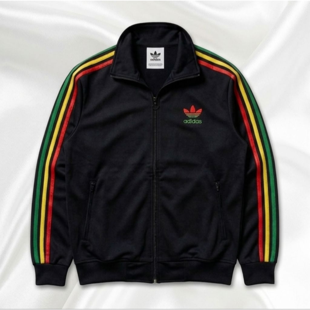 PROMO TRACKTOP adidas RASTA || pria wanita || unisex || fullzipper,fulltag&label || LOTTO DI4DOR4(22