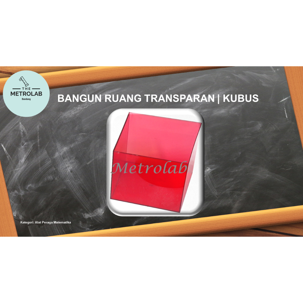 Model Kubus | Bangun Ruang Transparan | Alat Peraga Matematika