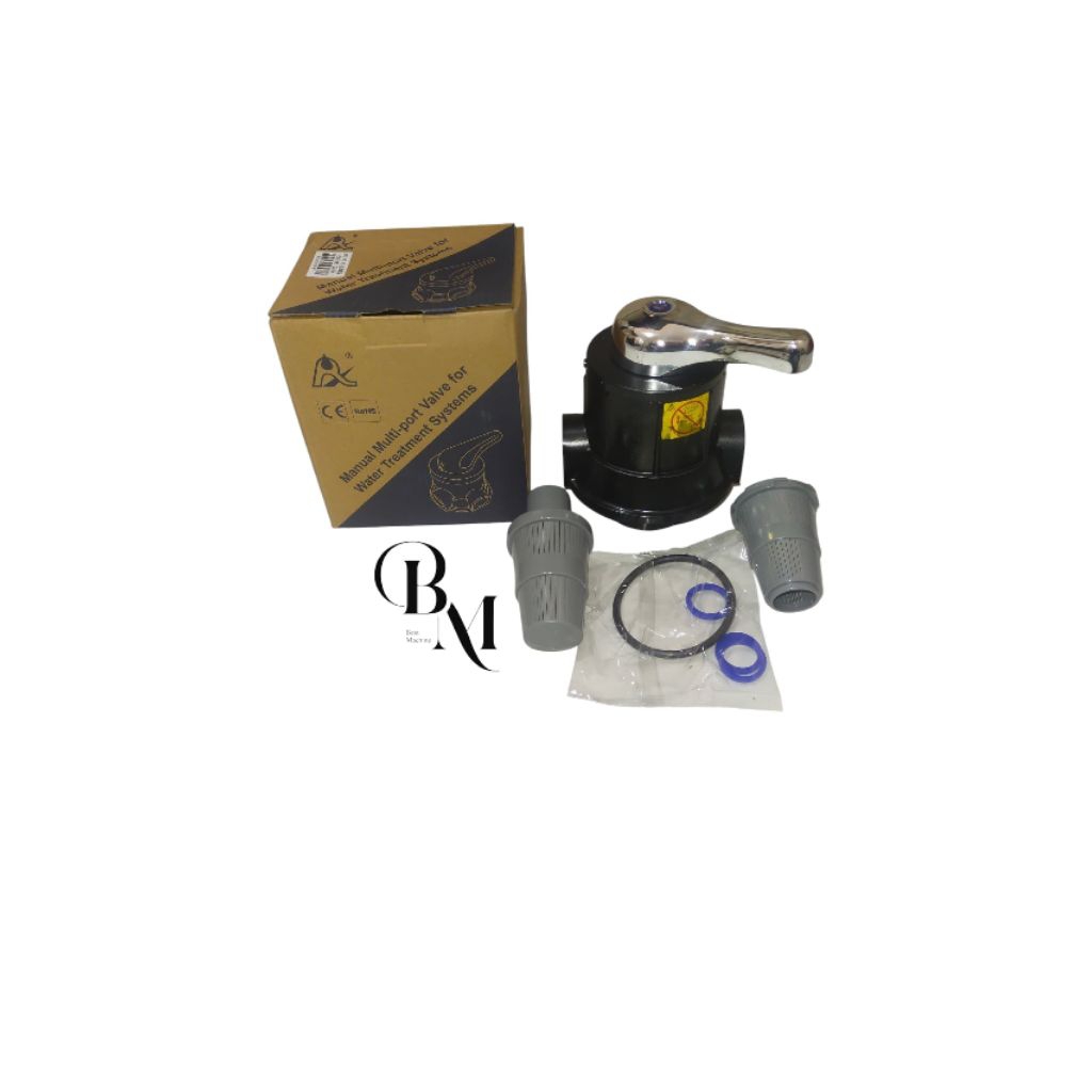 FRP Head three way valve | Kepala tabung FRP 3 way valve / Kepala FRP 1054 head valve manual