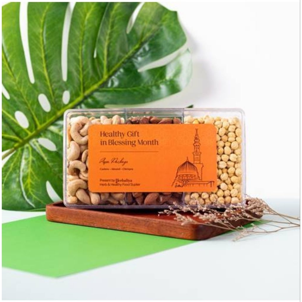Hampers Superfood Nut Mix (Almond Kacang Arab Kacang Mete) 500g Original