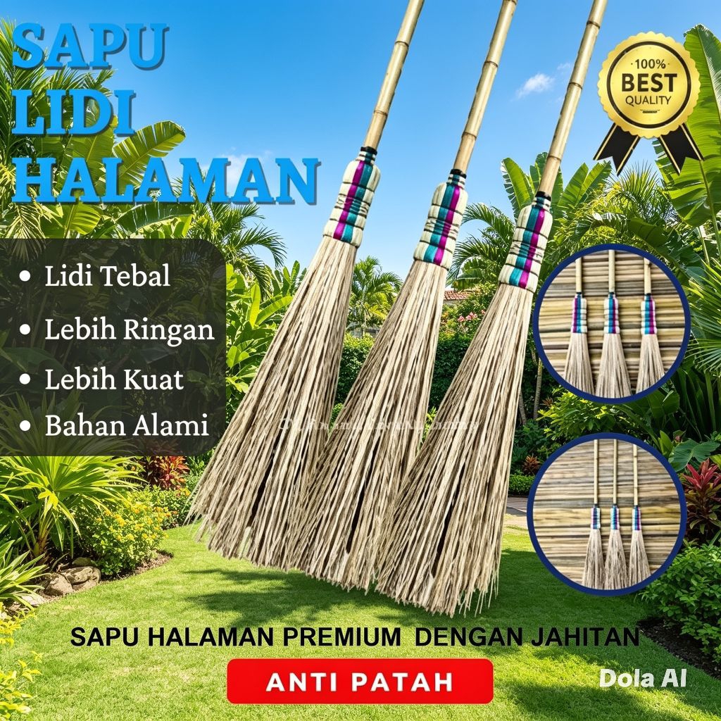 sapu lidi halaman rumah lidi aren premium