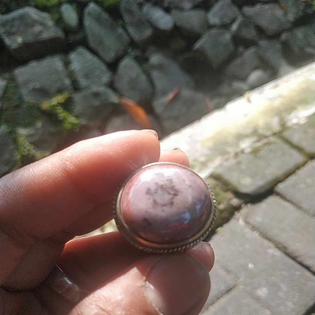 Batu Rubby Motif Mata Star 6 Natural