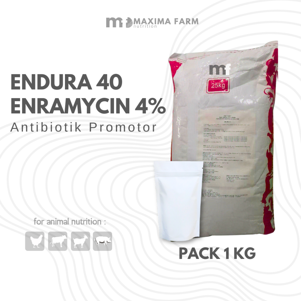 ENDURA ENRAMYCIN 4% (AGP) 1KG - Premix Anti Microba Feed Additive Pemacu Produksi Telur