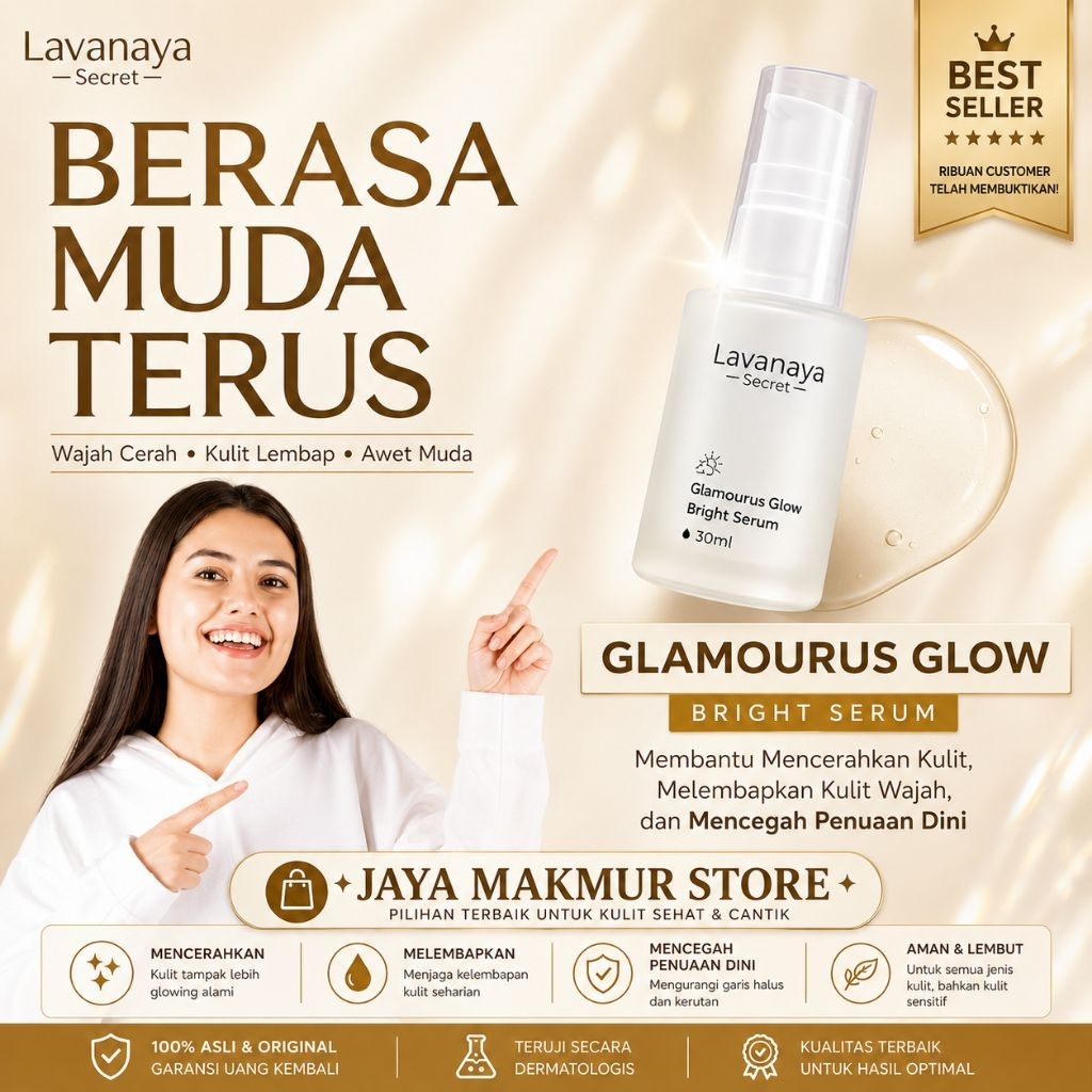 Lavanaya Secret Skincare Glamourous Glow Bright Serum 30ml - Serum Pencerah Wajah Original BPOM