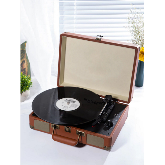 Record Player Speaker Bluetooth Pemutar Piringan Hitam Gramophone
