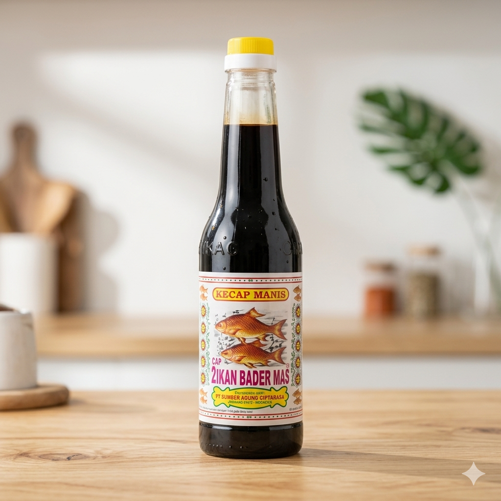 Kecap Manis Cap 2 Ikan Bader 600ml - Rasa Lezat, Cocok untuk Masakan, Praktis Digunakan