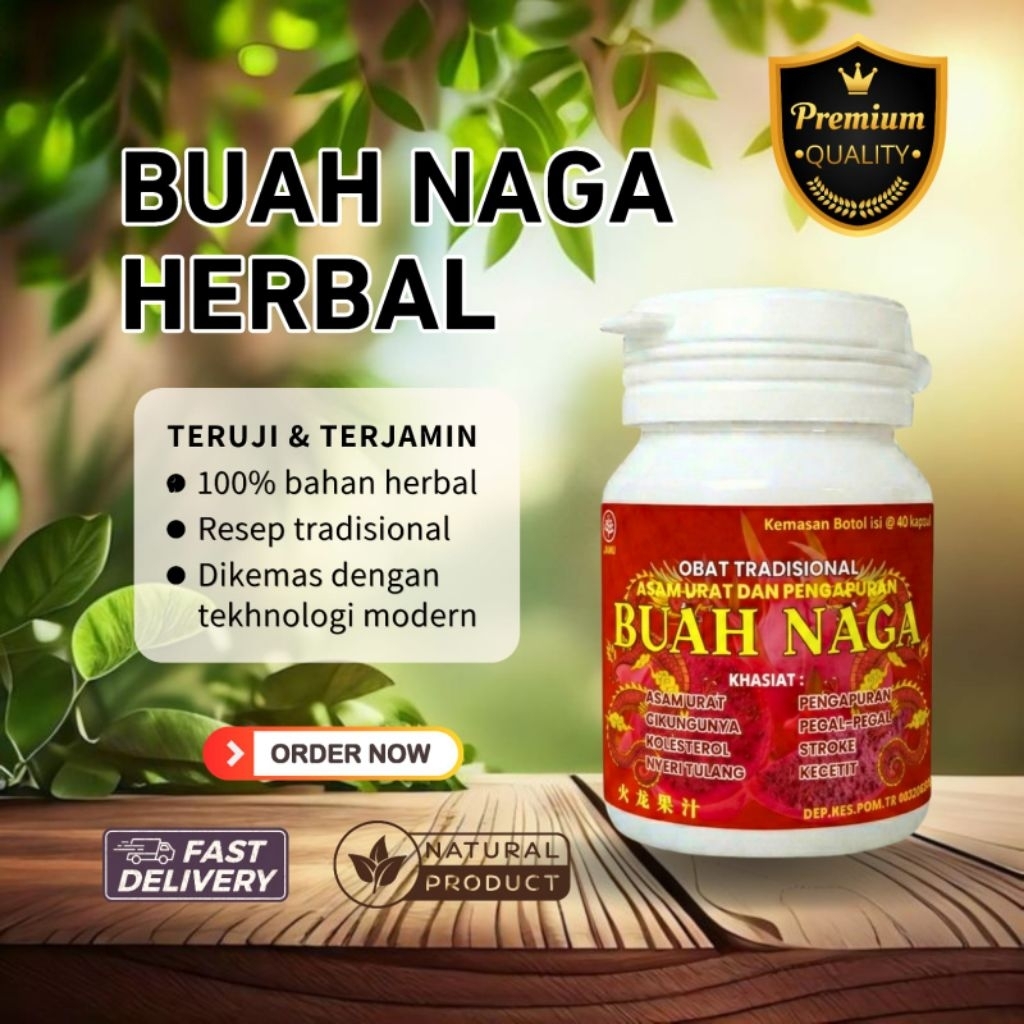 Buah Naga Herbal Original Isi 40 Kapsul
