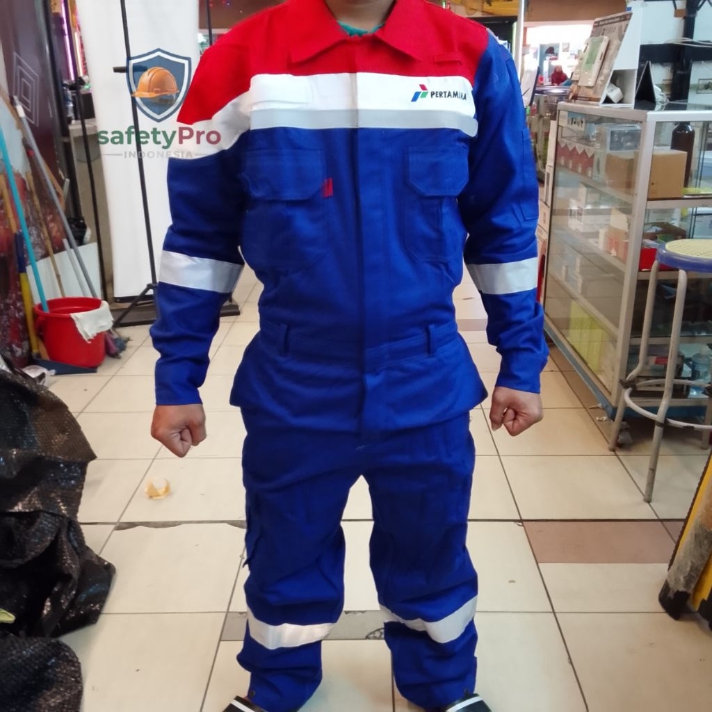Safety Wearpack Two Piece Nomex Pertamina - Baju Dan Celana
