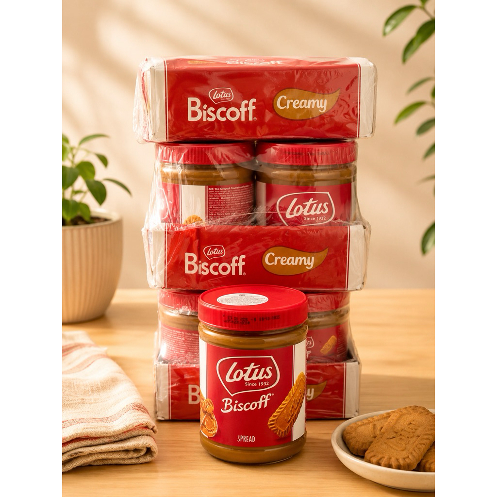 (KARTON) Lotus Biscoff Smooth 1,6KG | Selai Lotus Biscoff Smooth 1,6kg