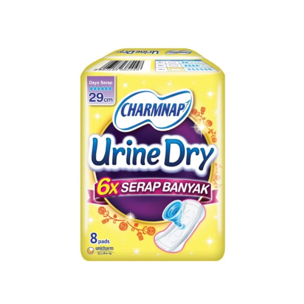 Charmnap Urine Dry 29cm Pembalut Urine 8pads