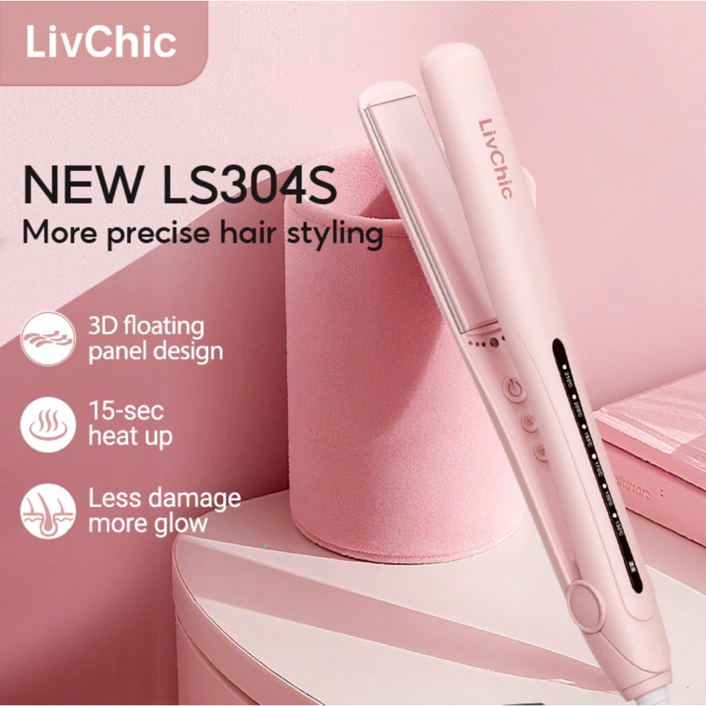 Catokan Rambut LivChic LS304 - Pemanasan Cepat, Penyesuaian Suhu, Aman Digunakan
