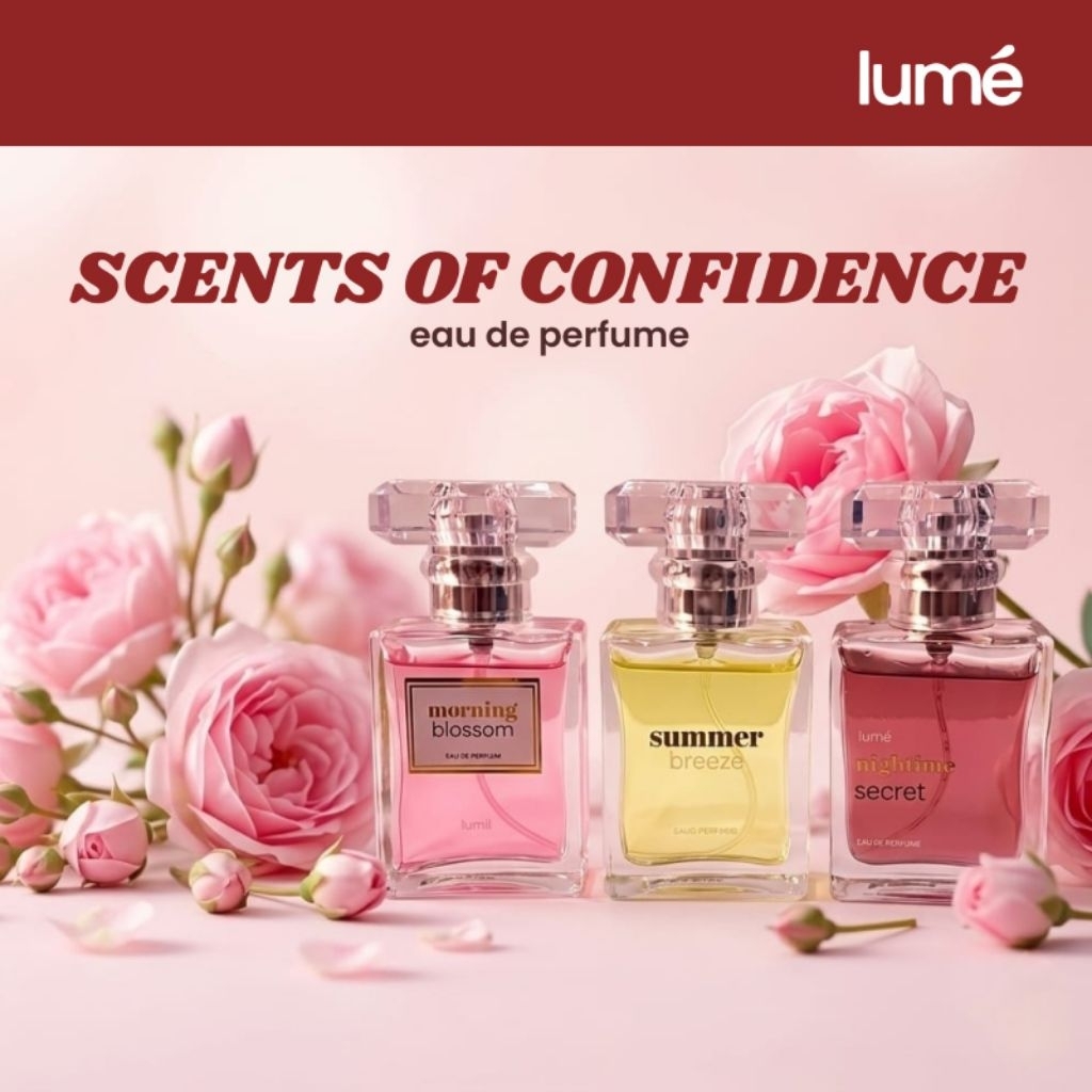 Lume Parfum Scents of Confidence isi 3 botol Eu De Parfume Lumecolors