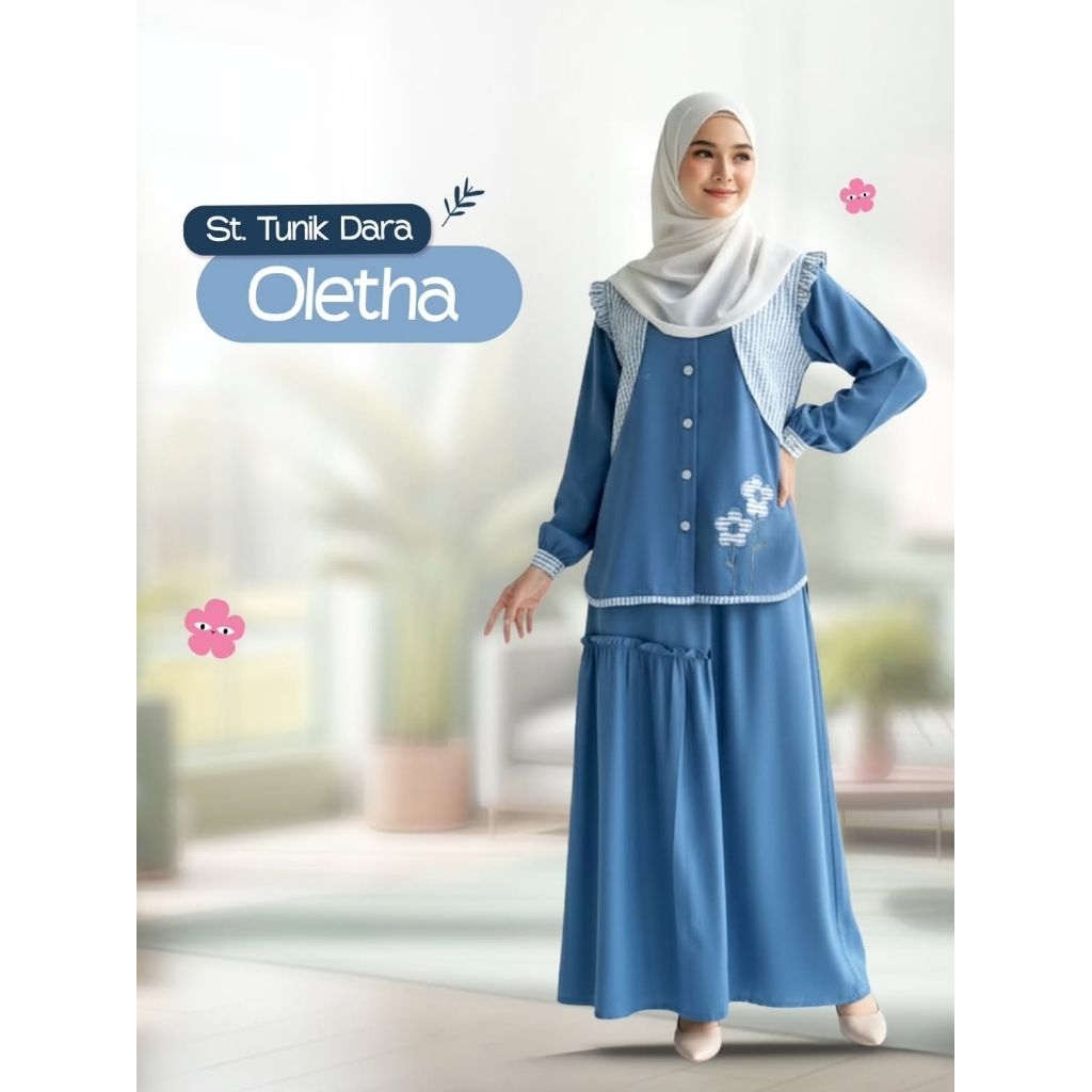 Rabbani- St. Tunik Dara Oletha RMO- Setelan Rok Remaja/ Dewasa