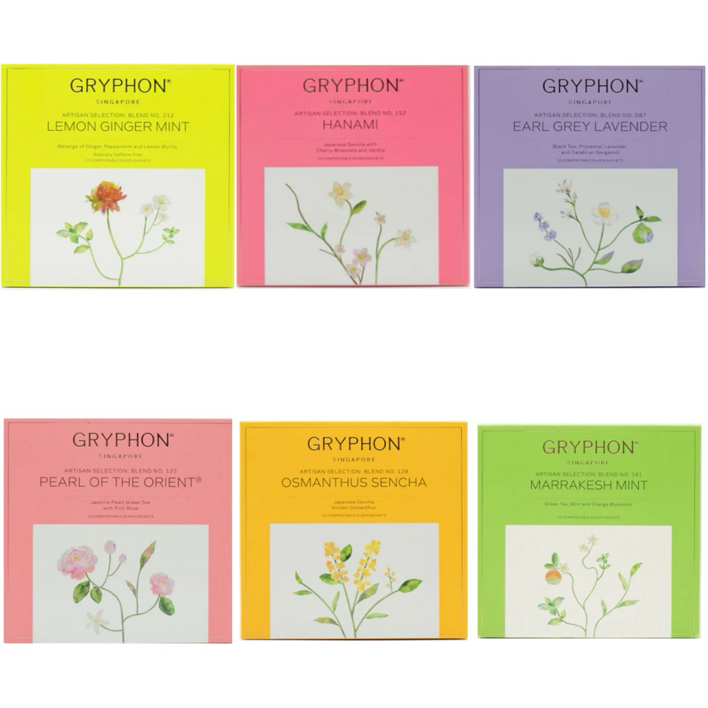 Gryphon Marrakesh Mint Tea / Gryphon Osmanthus Sencha / Gryphon Pearl of the Orient / Gryphon Earl G