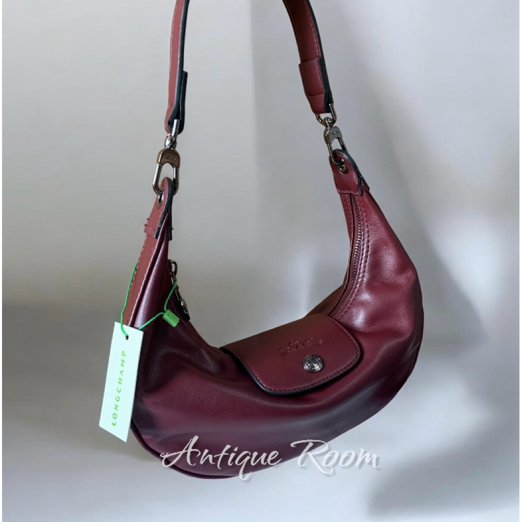 SABIT CUIR SHOULDER BAG COFFEE REDWINEE COLOR SIMPLE NEW