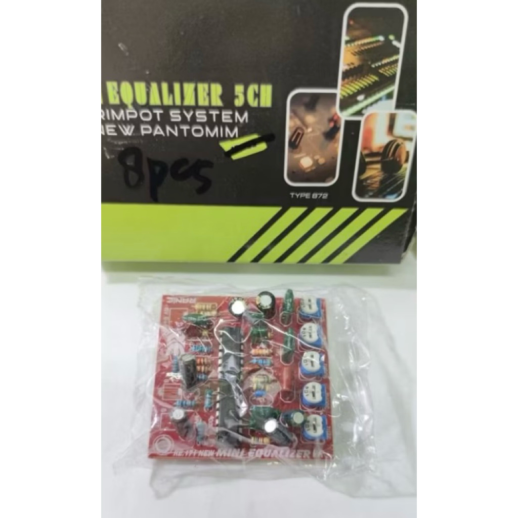 RANIC kit mini equalizer 5 chanel mono trimpot 2xTL084 NEW PANTOMIM type (872)