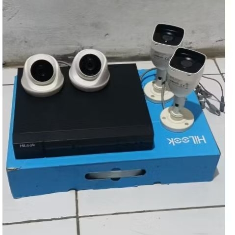 PAKET CCTV HILOOK 4CH + KAMERA ||SECOND BERGARANSI||