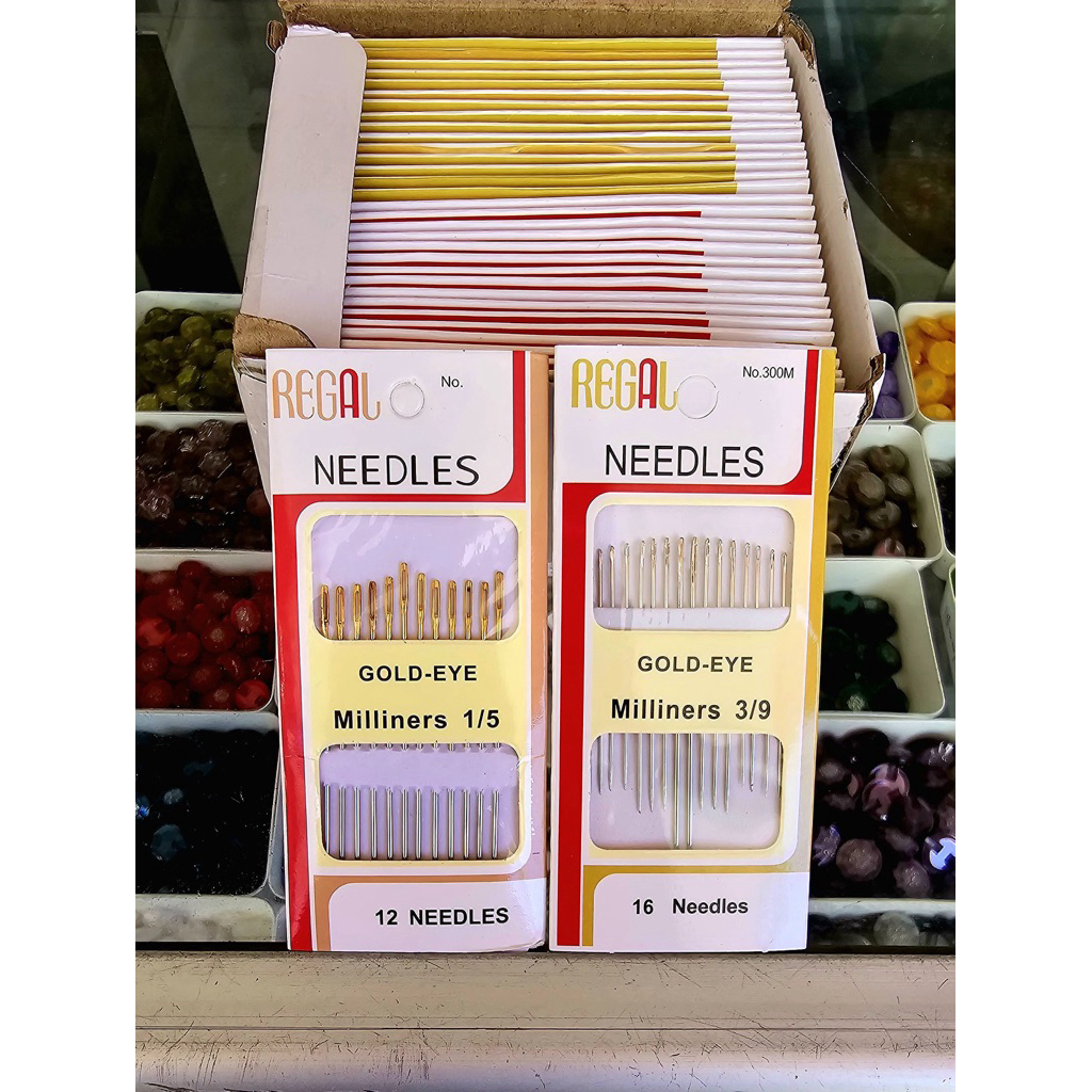 Jarum Jahit Tangan Regal TERMURAH / Jarum Jahit Tangan Regal Gold Eye Needles Ukuran Besar Dan Campu
