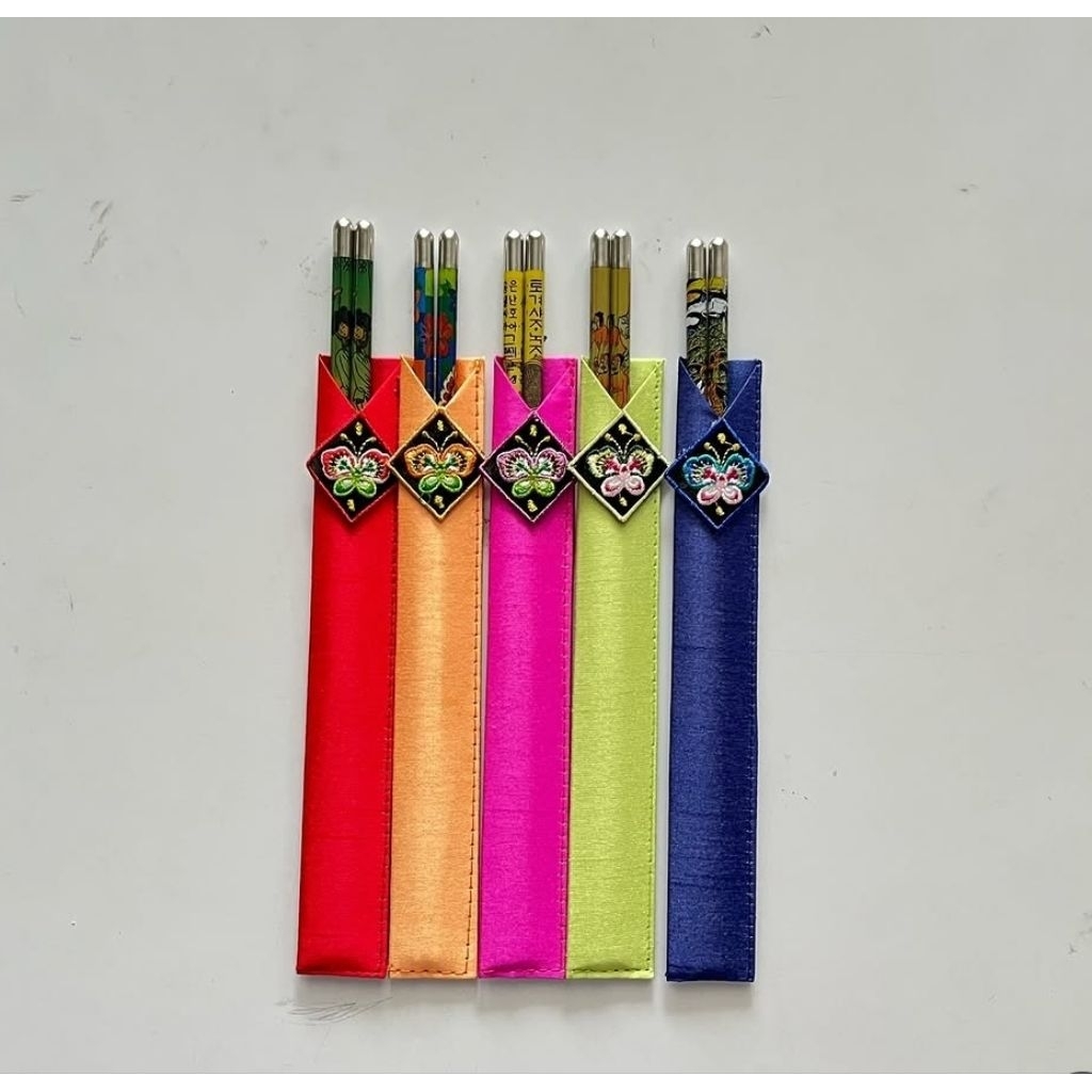 Souvenir Korea ORI asli - Sumpit Besi Alat Makan