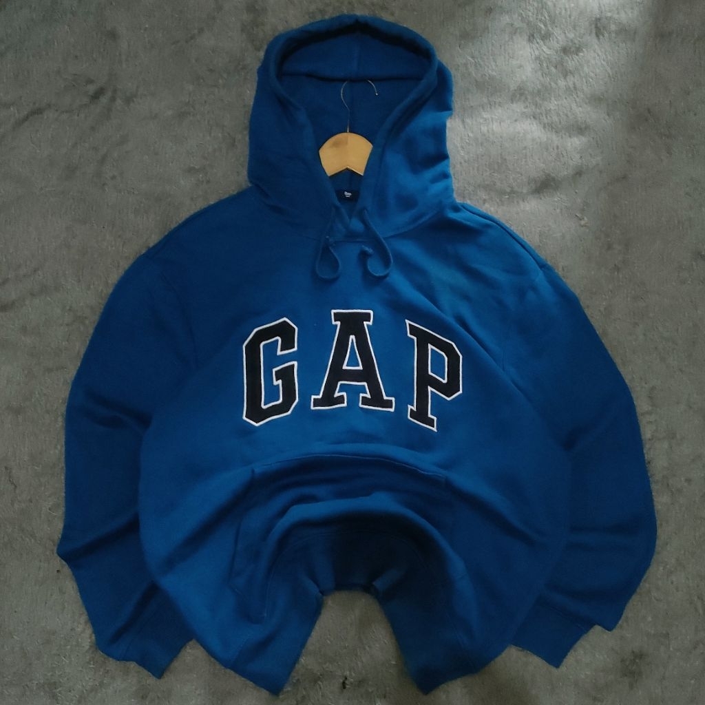 Adult VintageSoft Arch Logo GAP Hoodie Blue