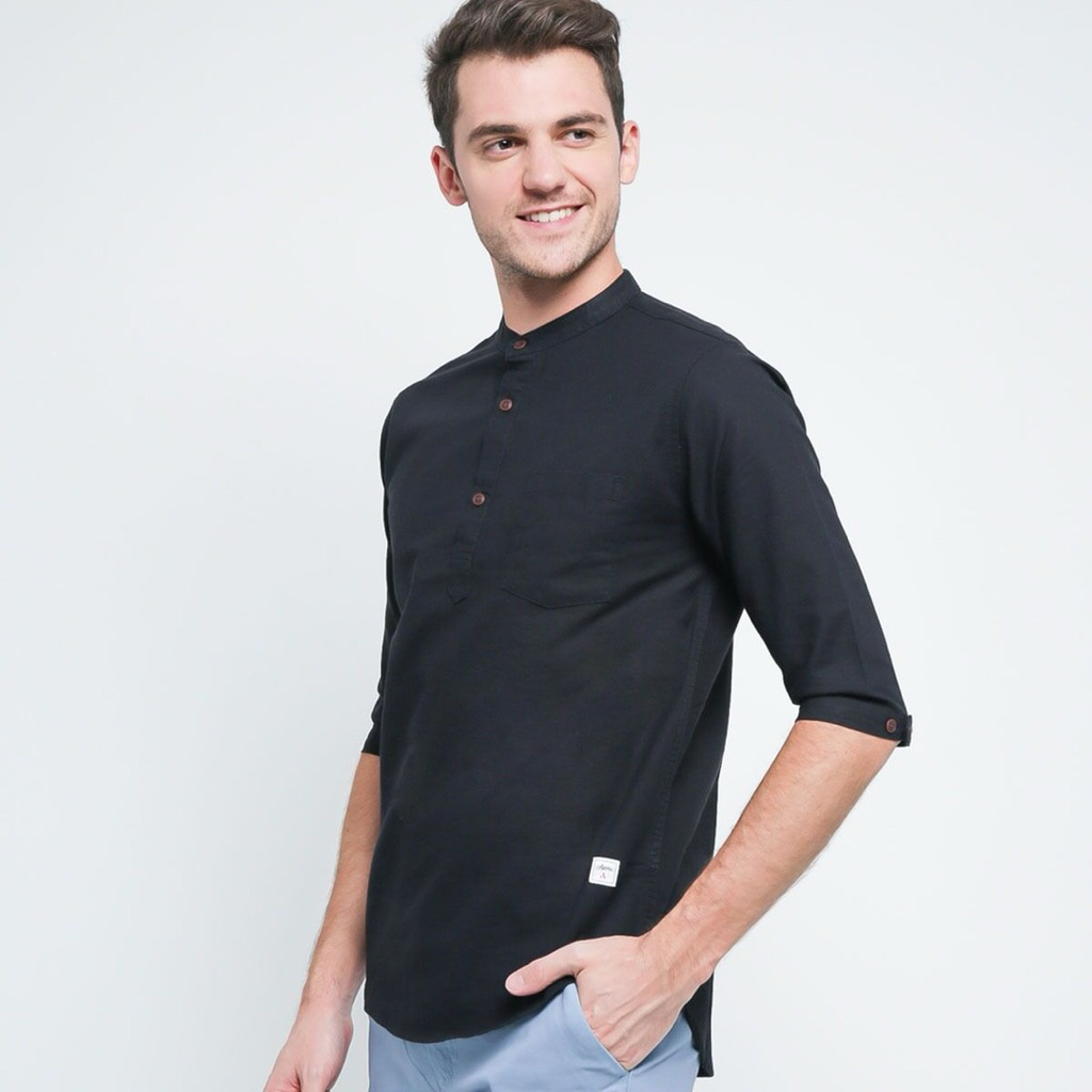 koko 3/4 agera vintage / koko kemko lengan 3/4 / baju koko slimfit original kekinian