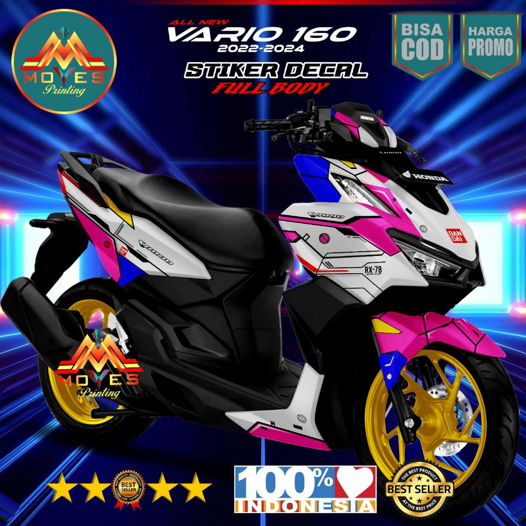 (COD) decal vario new 160 2022 stiker striping vario 160 stiker fullbody honda vario 160 stiker deca