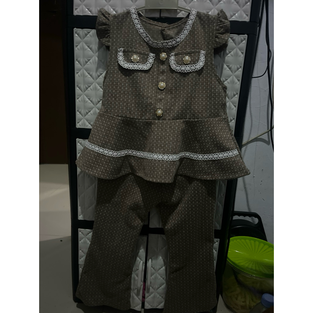 preloved setelan atasan cutbray anak perempuan