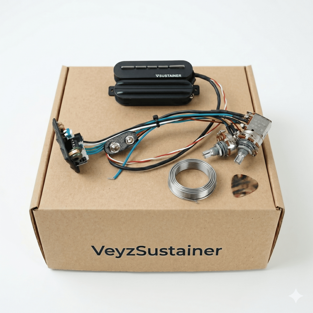 Sustainer Model Fernandes Split Mini Humbucker Original Veyz Sustainer - Pickup Driver Gitar Elektri
