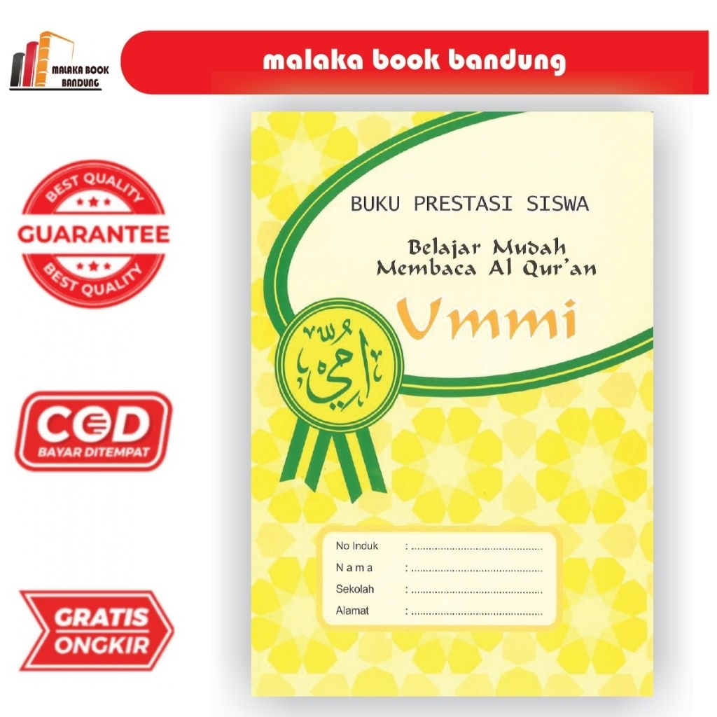 Buku Cara Cepat Belajar Membaca Al- Quran metode Ummi prestasi