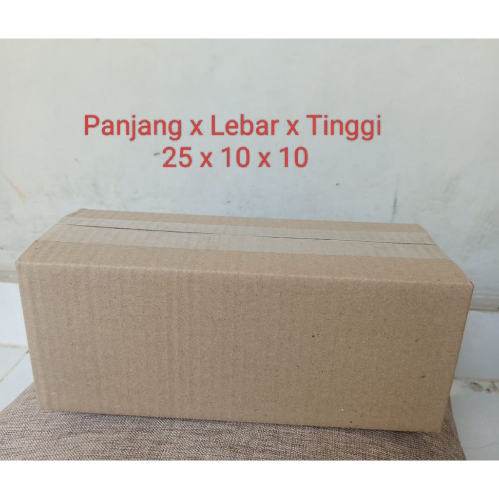 kardus packing 25x10x10