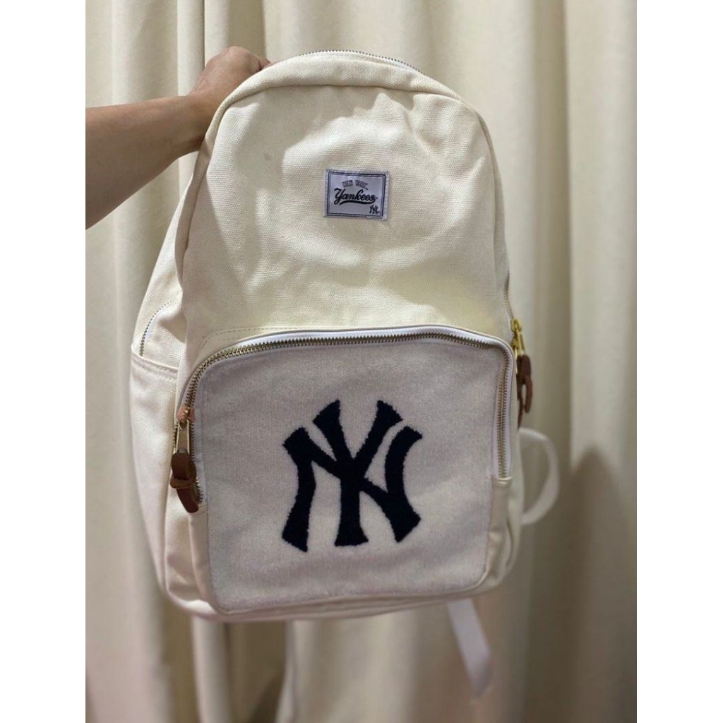 Yankees White Backpack