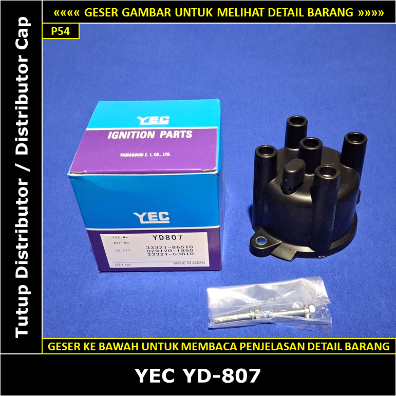 Tutup Distributor Suzuki Carry Futura 1500 cc KARBURATOR 2000-2005 YEC Japan YD-807 Tutup Delco Dist