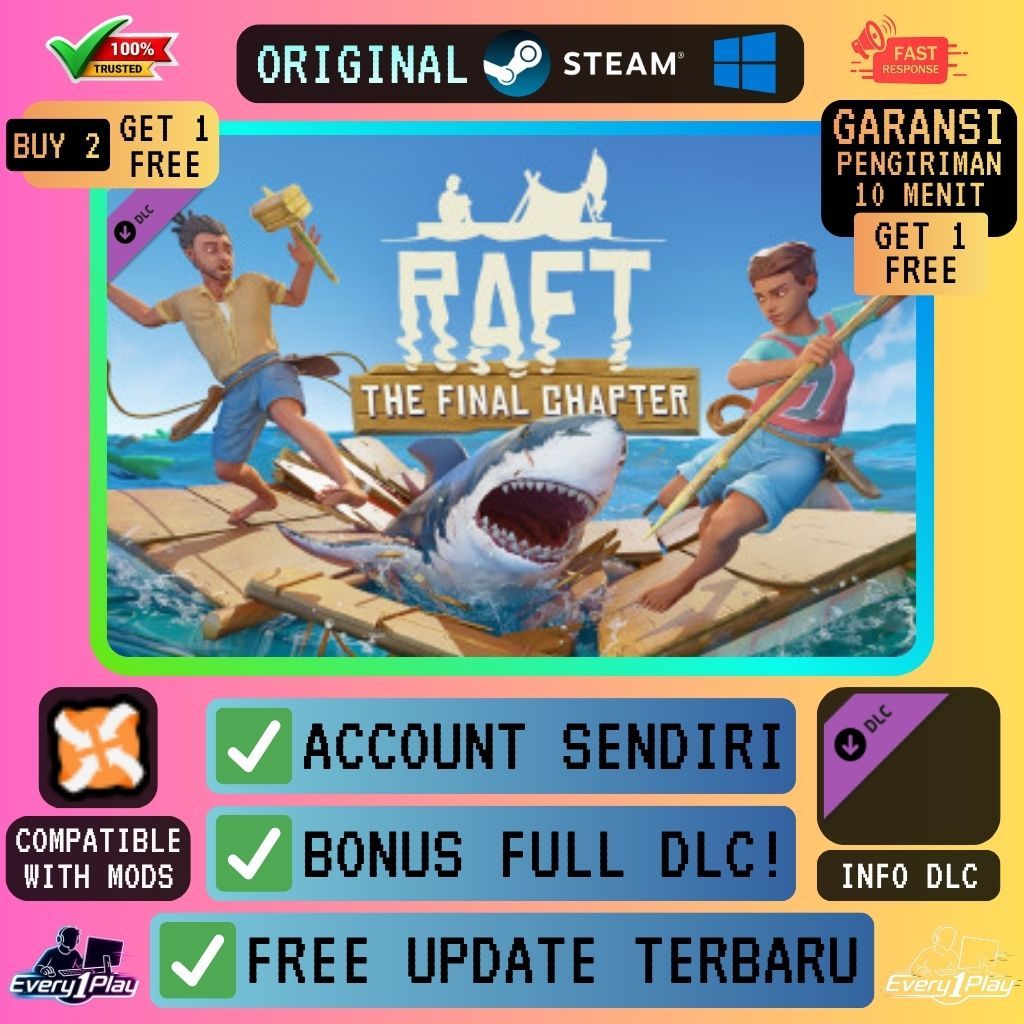 Raft Game PC/Laptop/Windows - Game Steam