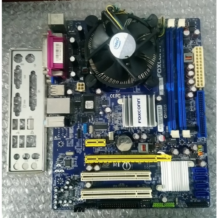 Motherboard LGA 775 Foxconn G41MXE DDR3 + Processor Core 2 Duo E8400