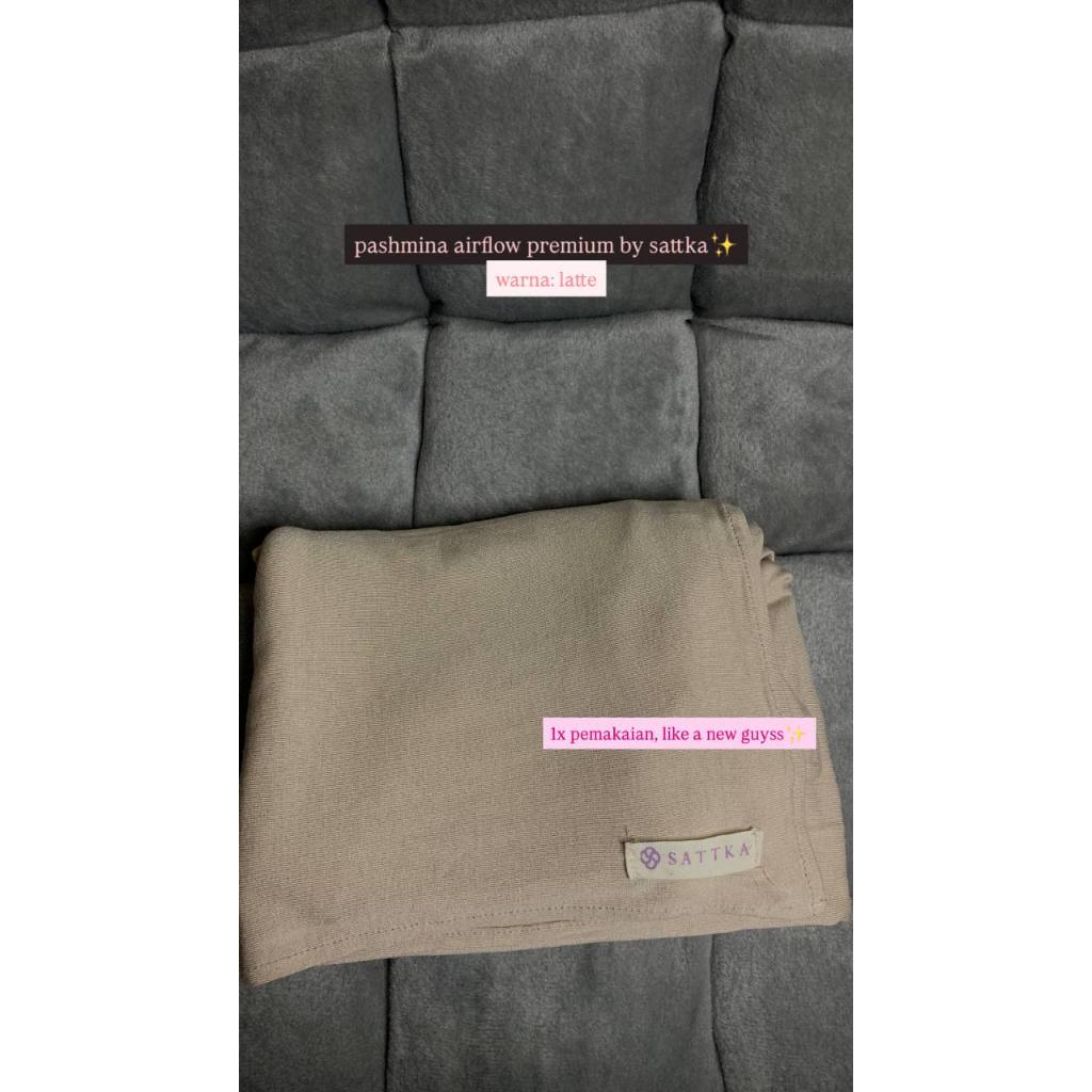 Preloved Pashmina Airflow Premium Sattka