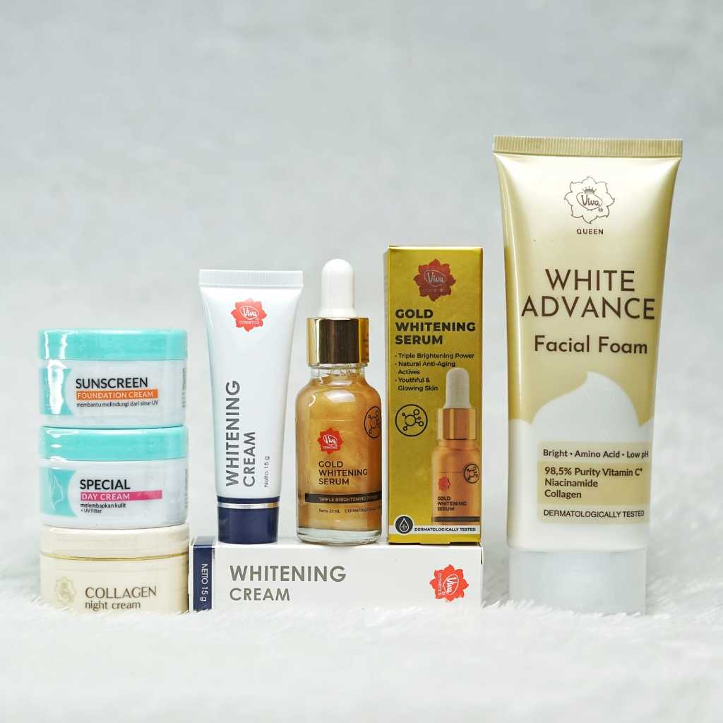 VIVA Paket Anti Flek Noda Hitam | Flek Glowing Serum Viva | Paket Perawatan Skincare
