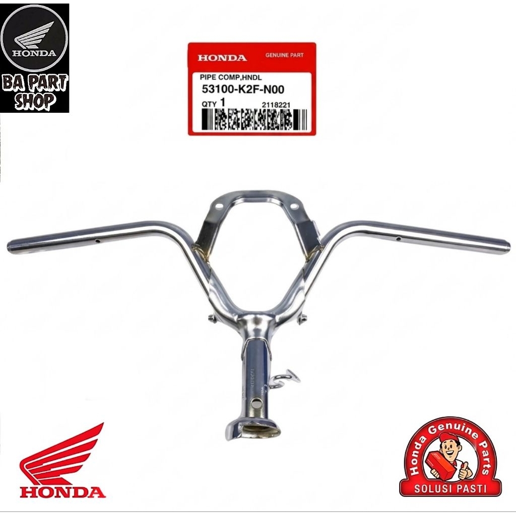 Stang Kemudi Scoopy Prestige K2F 2020-2024 Original 53100K2FN00 Stang Stir