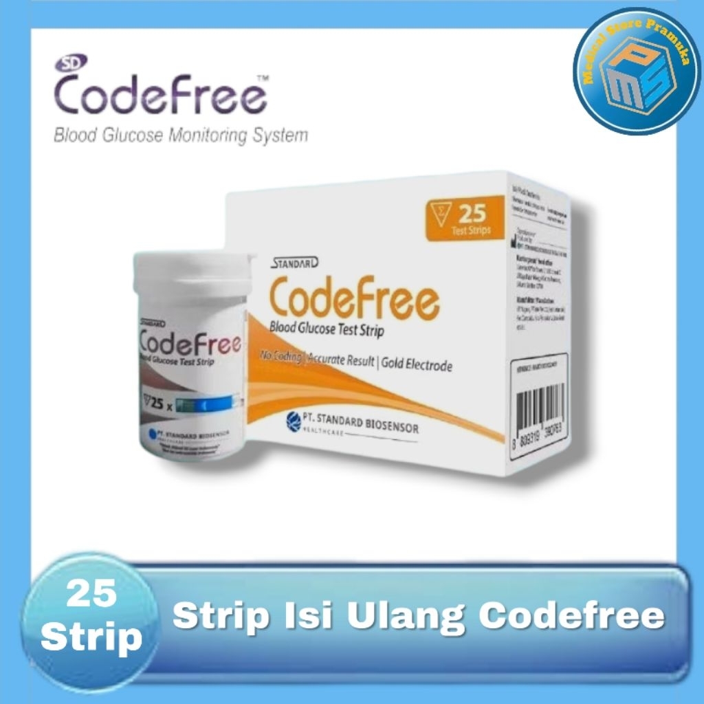 Strip CodeFree SD Biosensor  Code Free Biosensor Refill Gula Code Free  Isi Ulang Kode Free Gula Dar