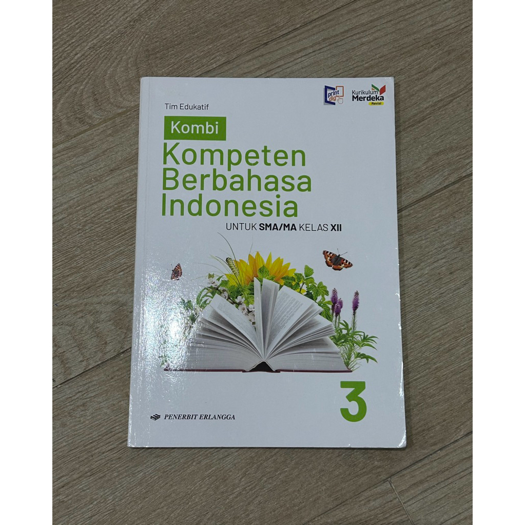 PRELOVED BUKU BEKAS Kombi Kompeten Berbahasa Indonesia 3 Kurikulum Merderka SMA/MA Kelas XII