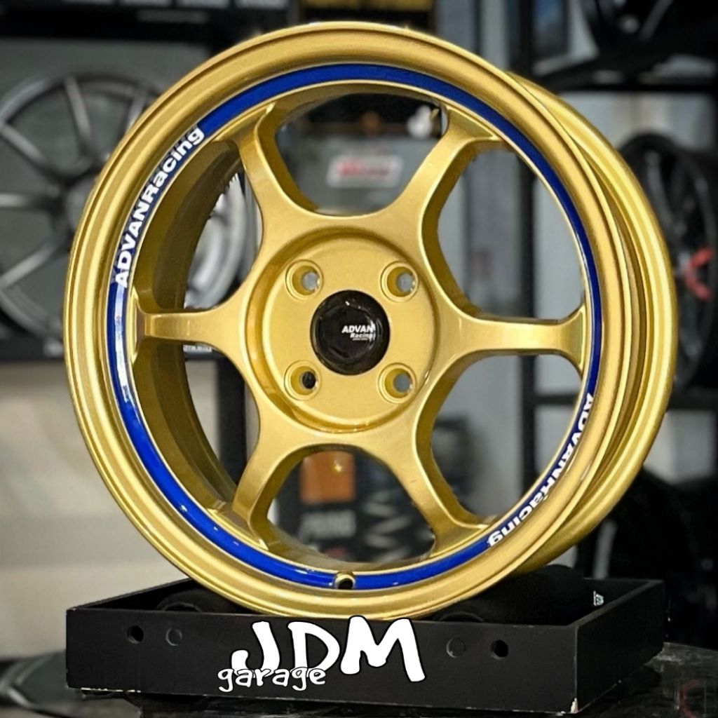 velg ADVAN RG1 r15 lebar 6,5 pcd 4x100 ET 42 mobil ring 15 pnp mobil agya ayla swift fronx brio jazz
