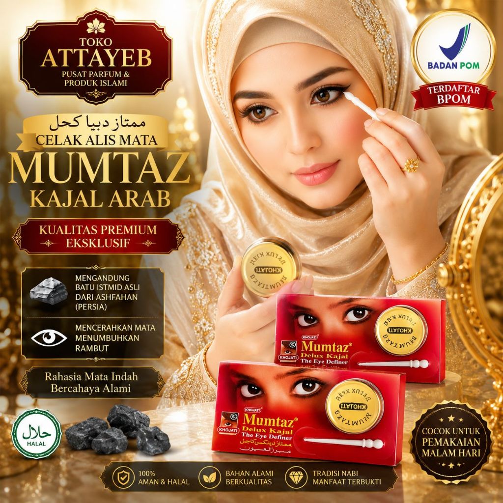 CELAK MUMTAZ Mur Dibia Kajal Kajol Mur Dibia (BPOM) Celak Alis Mata Arab Perbiji / 1 biji