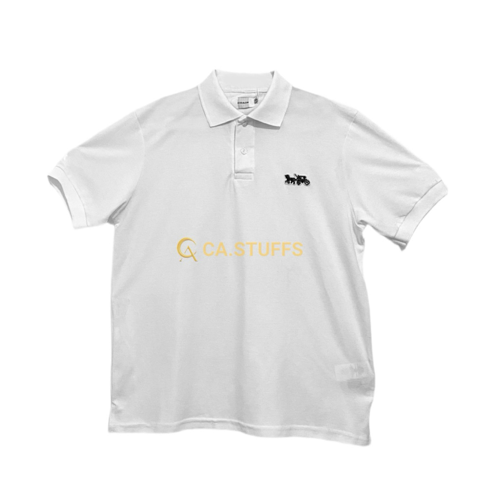 Kemeja Polo Shirt COC White